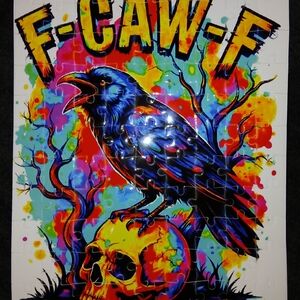 Vibrant Raven Puzzle by F-CAW-F